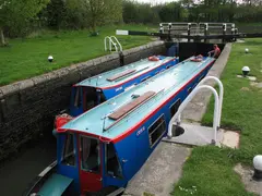 Narrow Boats In Lock
