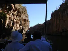 Cruise down Nitmiluk Gorge with other tourists
