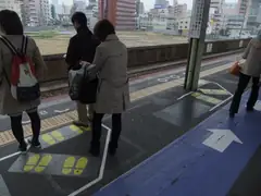 Osaka platform markings