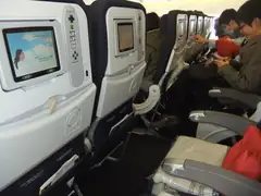Two spare seats next to me!