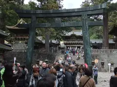 Torii gate at Toshugu Shrine