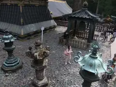 Ceremonial lanterns at Toshugu Shrine