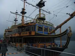 Pirate boat cruise on Lake Ashi
