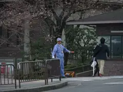 Traffic warden in Kyoto