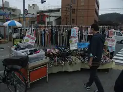 Second-hand umbrellas stall in Kyoto