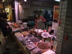 Nishiki Food Market shop in Kyoto