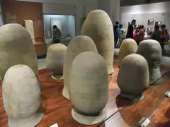 Funerary urns in the museum