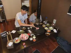 Dino Meat restaurant barbecue with people from BIBA