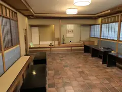 Inside the teahouse