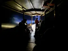 Nightime boat ride