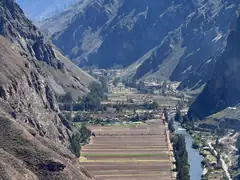 Fields in Andean valley