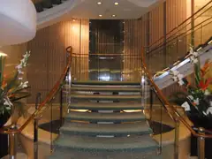 The atrium on the Oriana