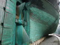The frigate hedged its bets between then wind and propeller power