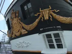 Stern of the frigate Jutland