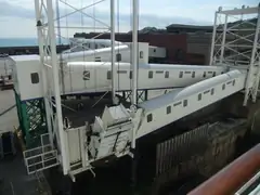 The obstacle course to board the Black Watch