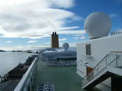 Looking aft