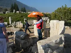 Ephesus - our guide Oz