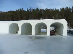 Igloo hotel carports!