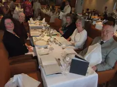 Four Seasons restaurant - our table
