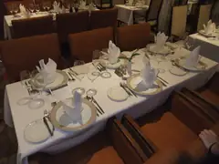 Four Seasons restaurant - our table