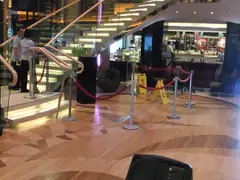 The Azura atrium floor needed repair by the end of the cruise