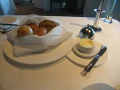 Warm bread to start the meal