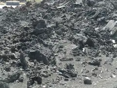 Volcanic debris at Mt Etna