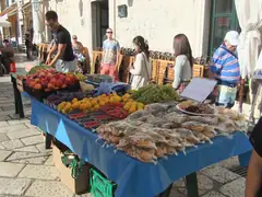 Food stall to attract the tourists in Dubrovnik