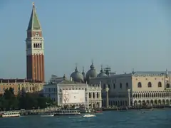 St Marks Square Venice from Azura sailing in