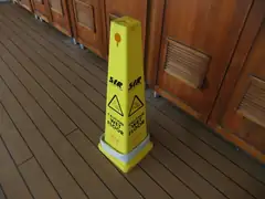 Wet floor indicator